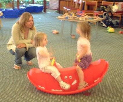 “Before” playing on the seesaw